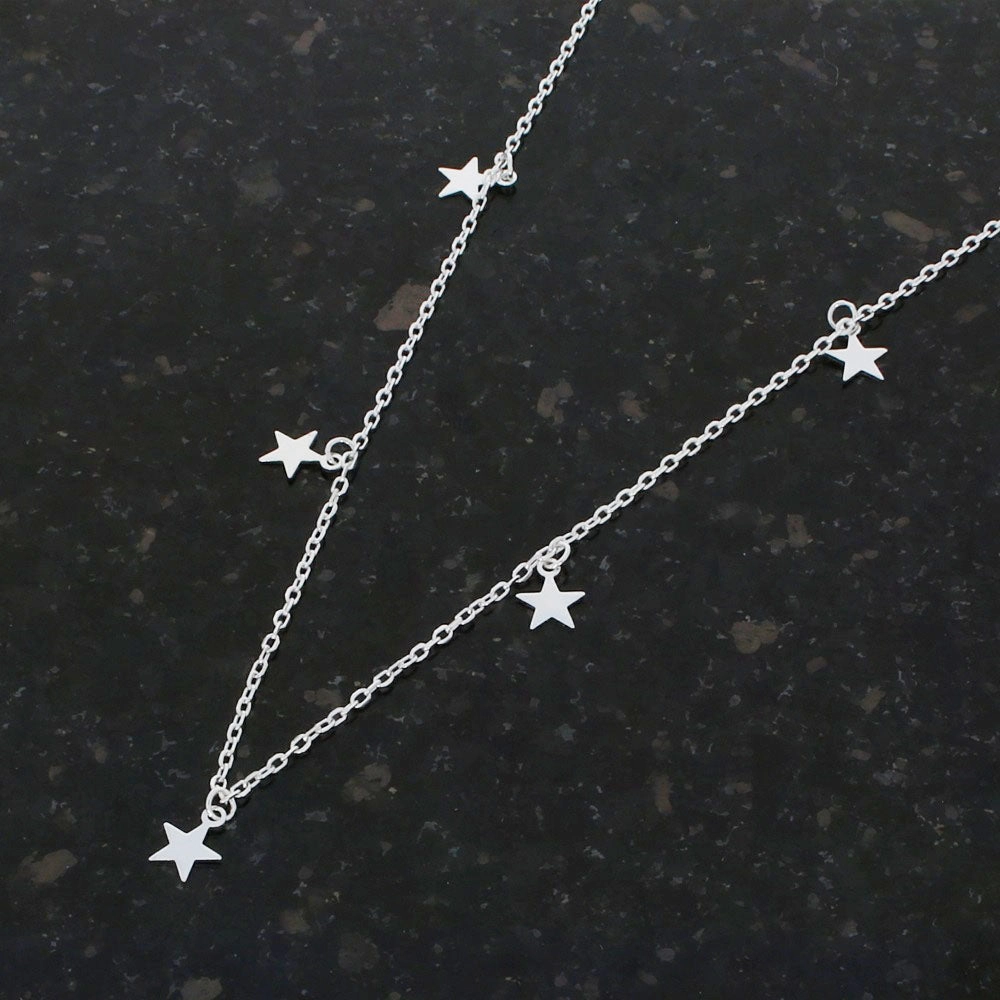 Sterling Silver Celestial Star Necklace