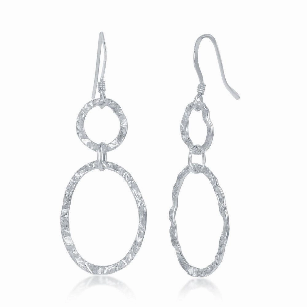 Sterling Silver Circle Shaped Earrings