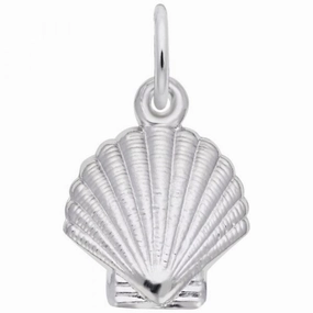 Sterling Silver Clamshell Charm