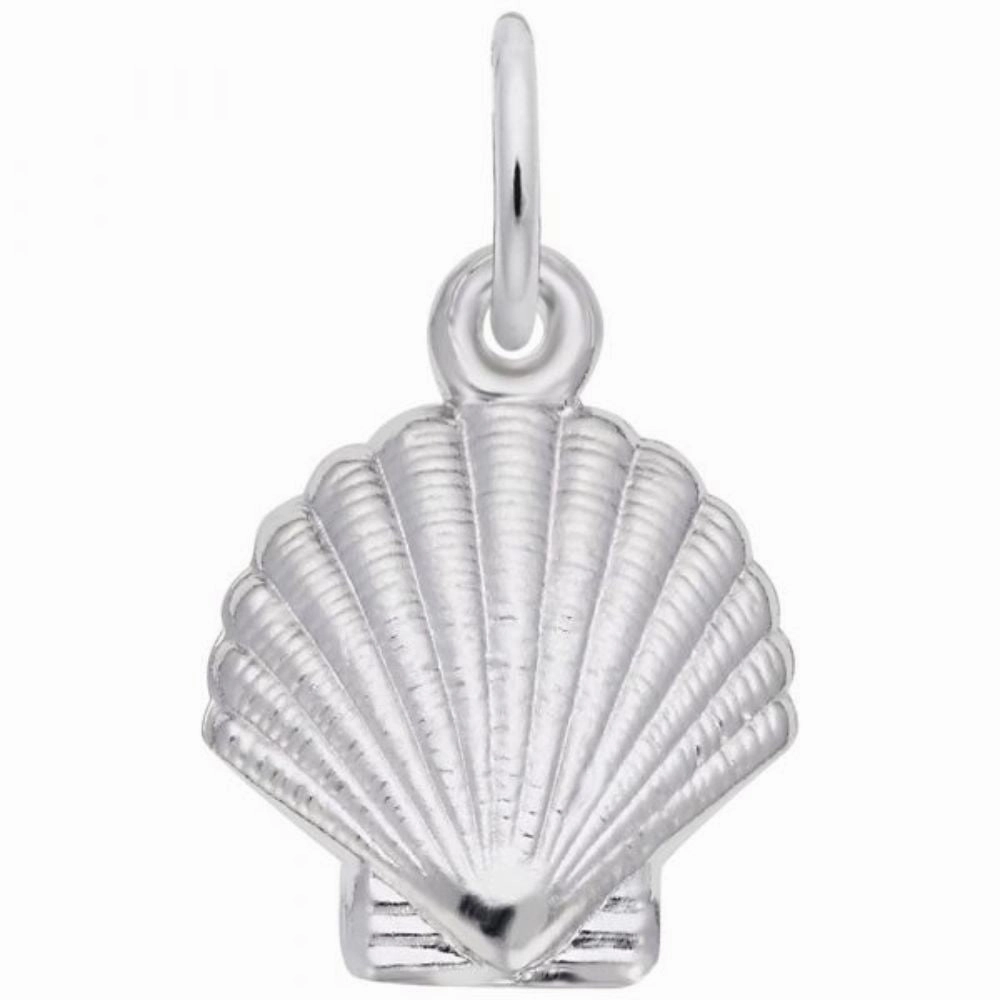 Sterling Silver Clamshell Charm