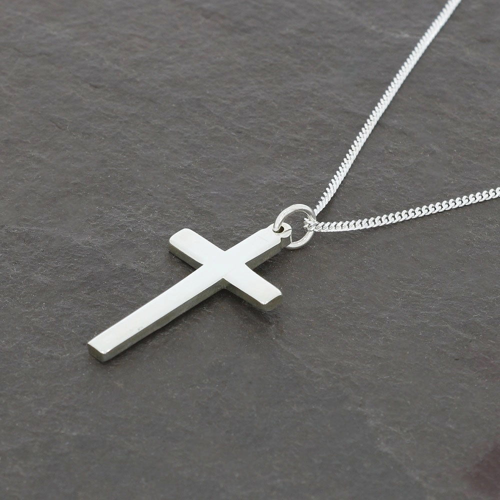 Sterling Silver Cross Pendant and Chain