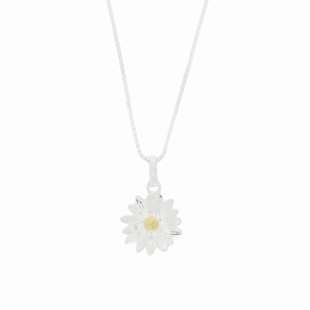 Sterling Silver Daisy Necklace