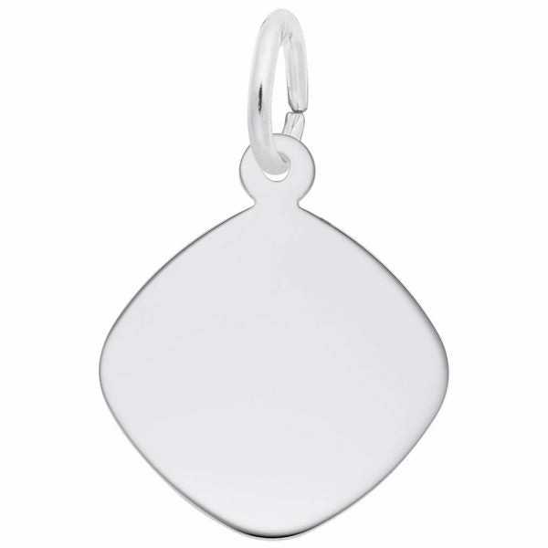 Sterling Silver Diamond Shape Charm