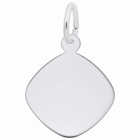 Sterling Silver Diamond Shape Charm