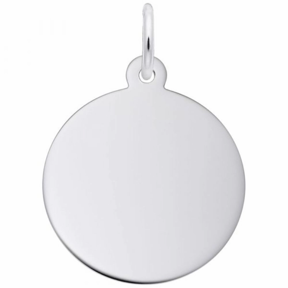 Sterling Silver Disc Charm 50 Series