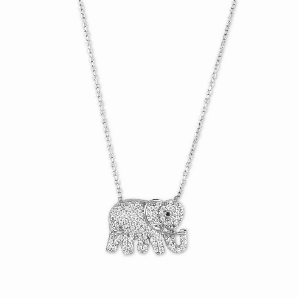 Sterling Silver Elephant Necklace
