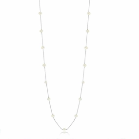 Sterling Silver Freshwater Pearls By The Yard Necklace