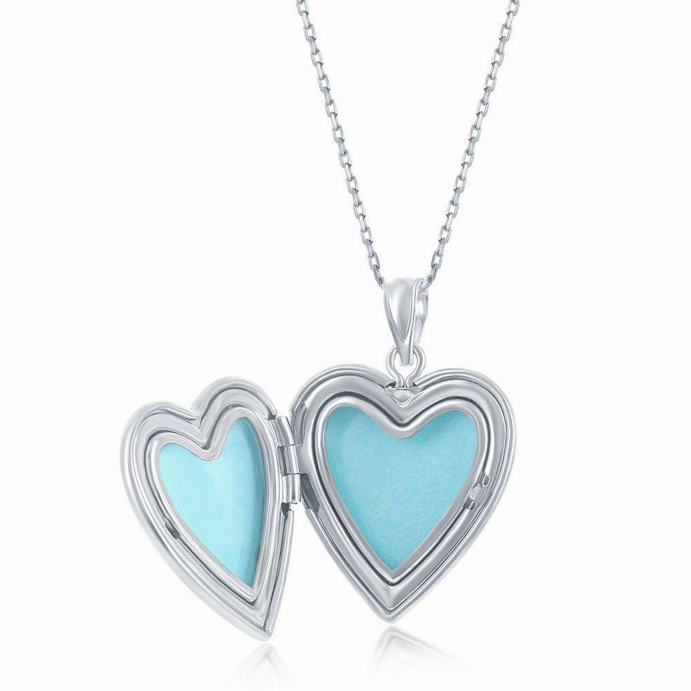 Sterling Silver Heart Shaped Locket