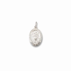 Sterling Silver High Polish St. Christopher Medal