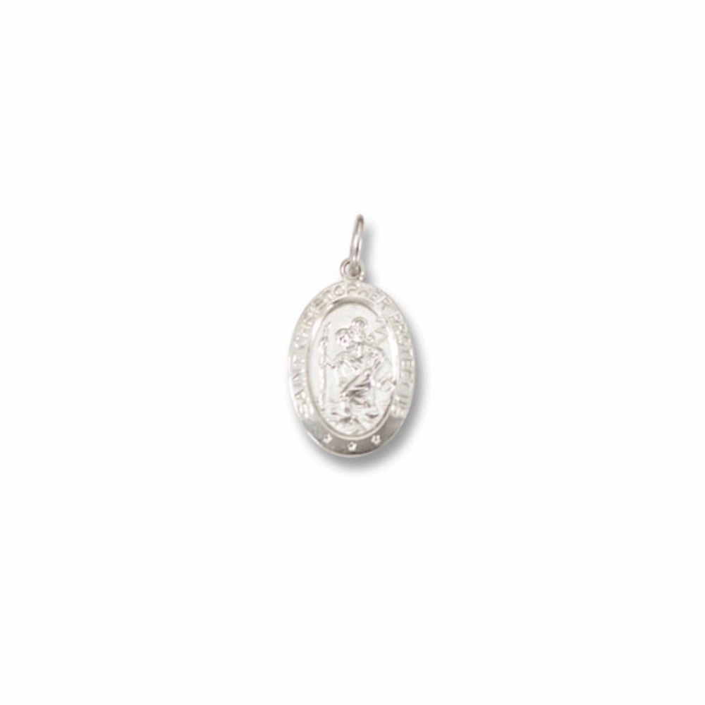 Sterling Silver High Polish St. Christopher Medal