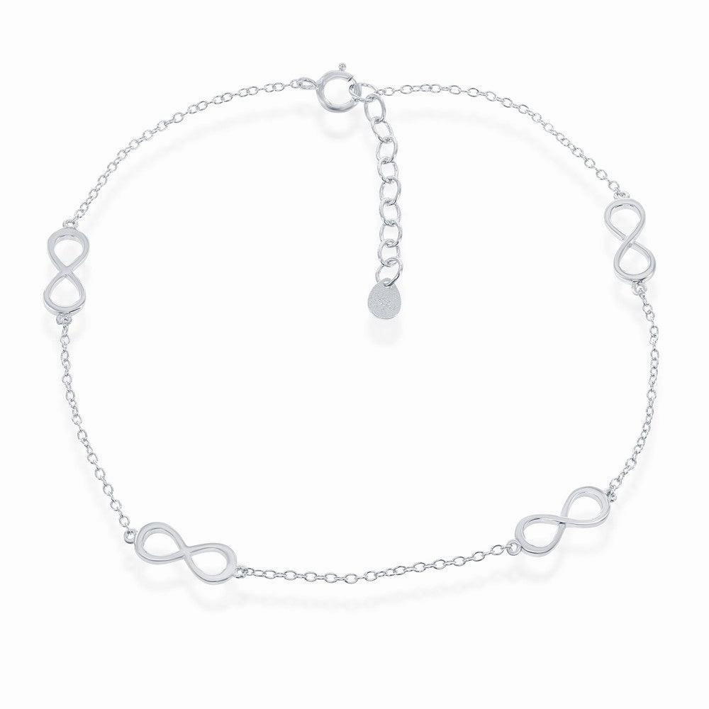 Sterling Silver Infinity Anklet
