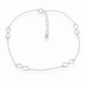 Sterling Silver Infinity Anklet