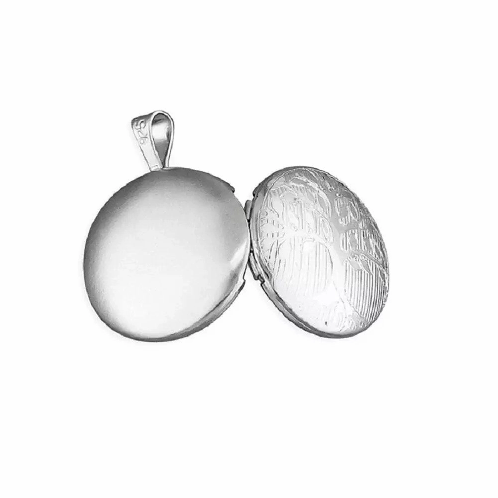 Sterling Silver Ladies Tree Of Life Locket and Chain
