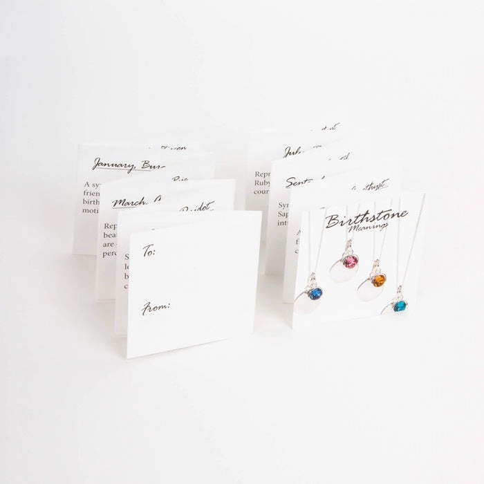 Sterling Silver March Birthstone Necklace P4592