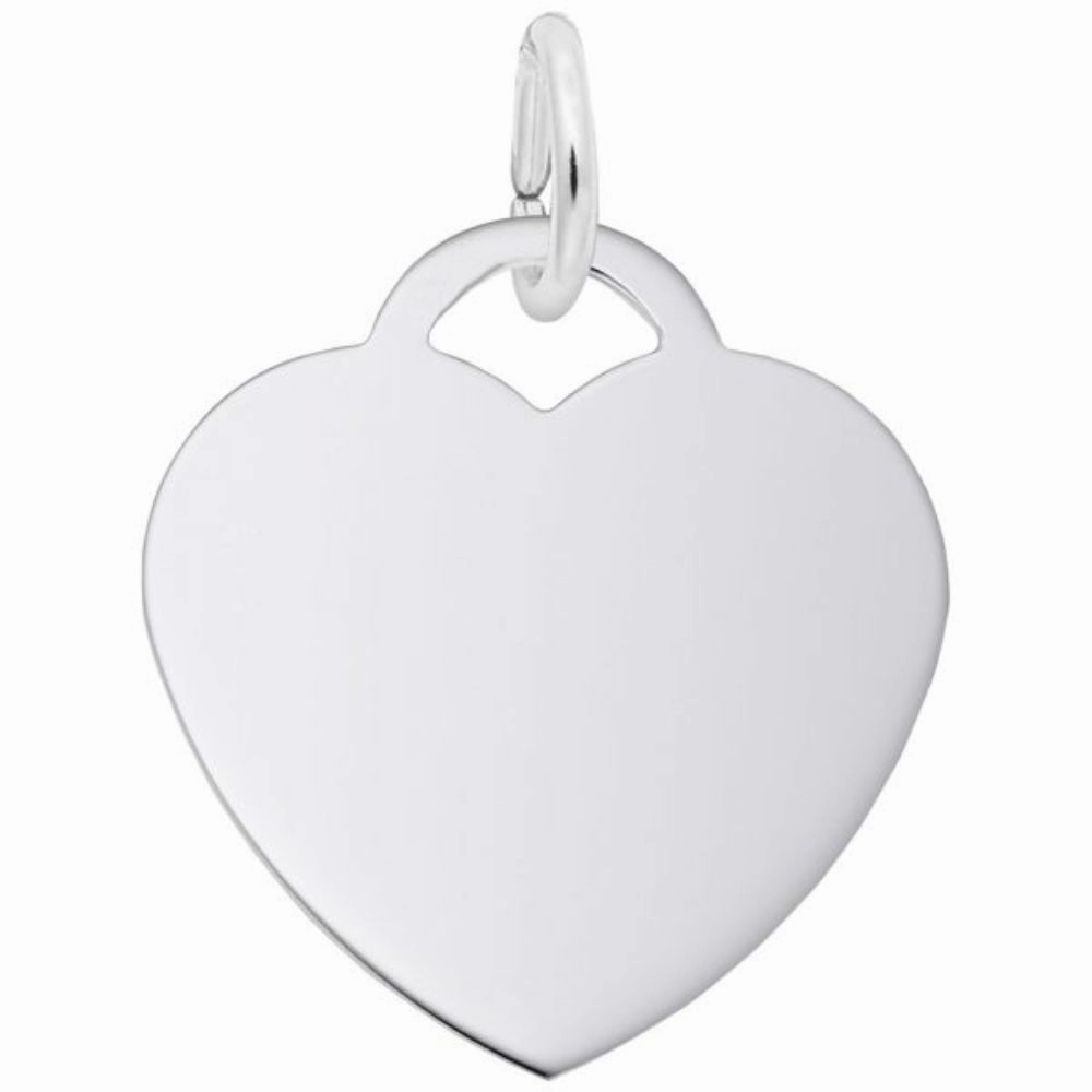 Sterling Silver Medium Heart Charm