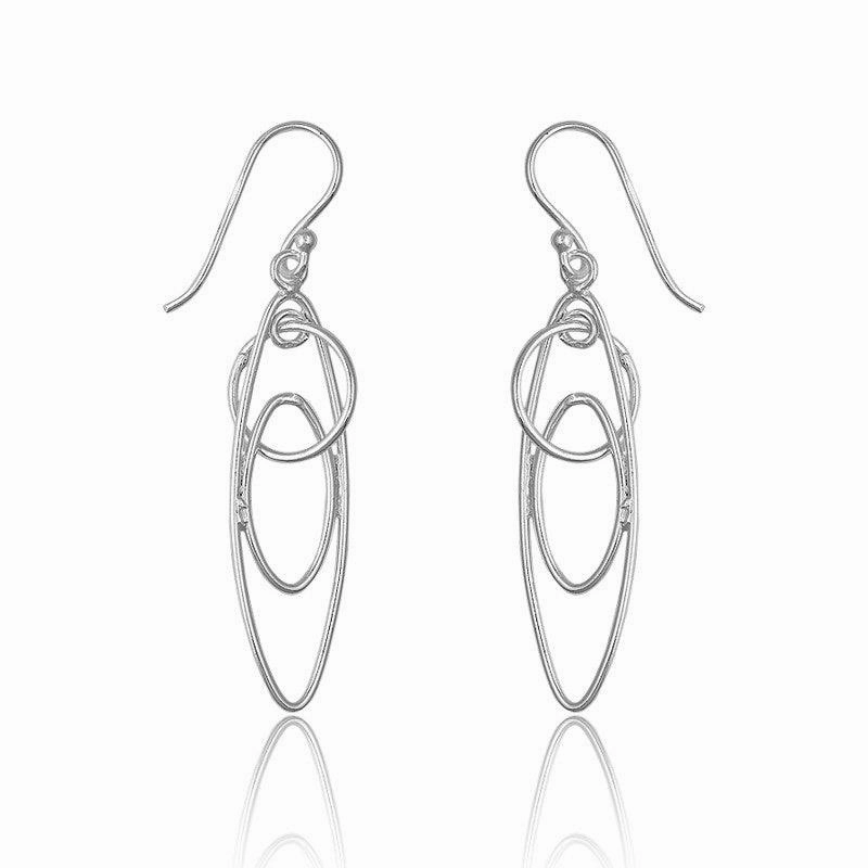 Sterling Silver Multi-Shaped Earrings