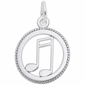 Sterling Silver Musical Note Charm