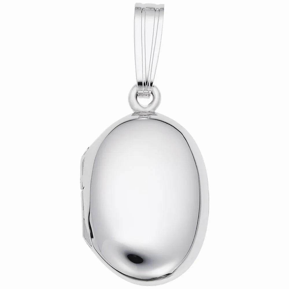 Sterling Silver Oval Locket Charm