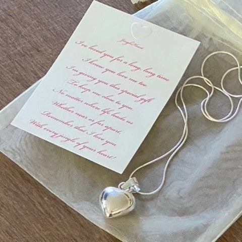 Sterling Silver "Jingle Heart" Necklace