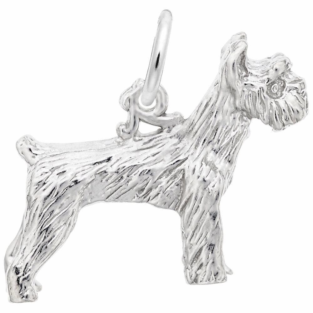Sterling Silver Schnauzer Charm