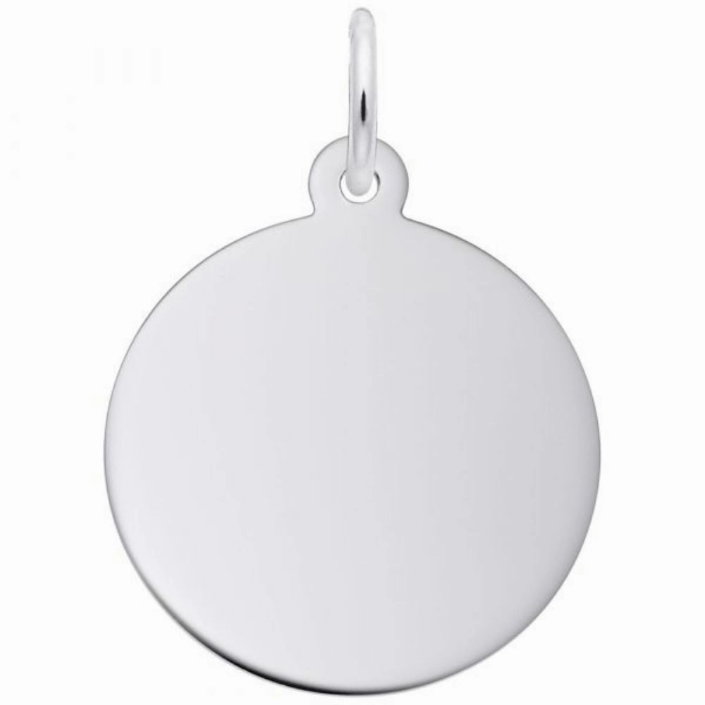 Sterling Silver Small Disc Charm