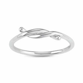 Sterling Silver Small Twist Ring - W-1621