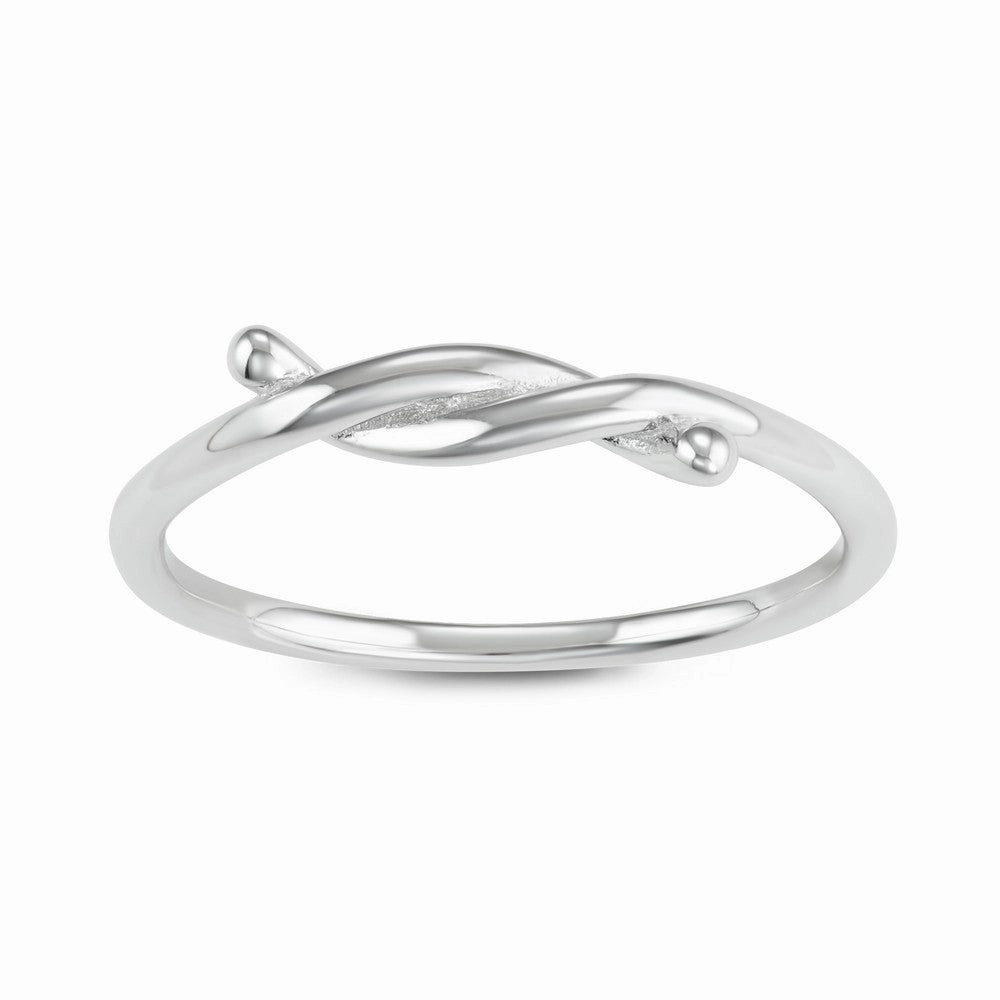 Sterling Silver Small Twist Ring - W-1621