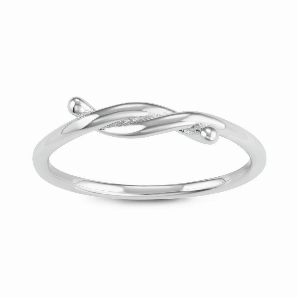 Sterling Silver Small Twist Ring - W-1621