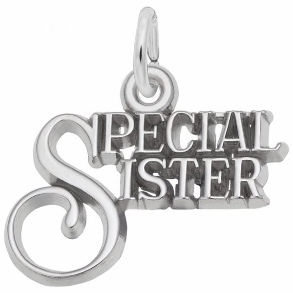 Sterling Silver Special Sister Charm