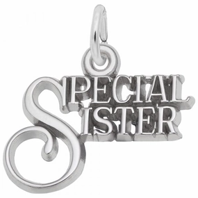 Sterling Silver Special Sister Charm