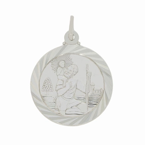 Sterling Silver St Christopher Pendant