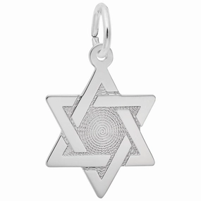Sterling Silver Star of David Charm