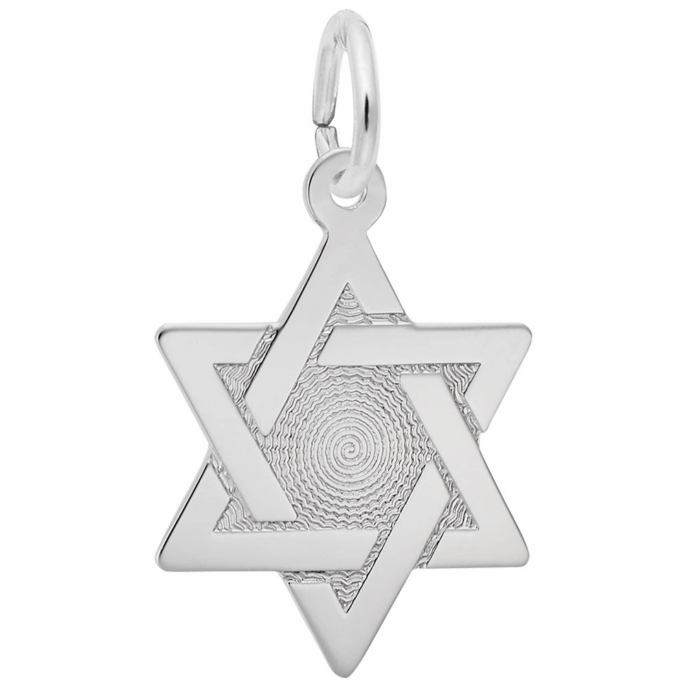 Sterling Silver Star of David Charm
