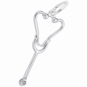 Sterling Silver Stethoscope Charm