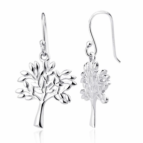 Sterling Silver Tree Earrings