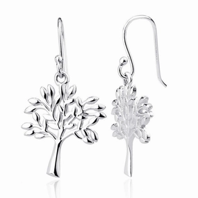 Sterling Silver Tree Earrings