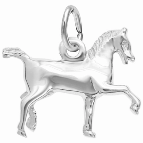 Sterling Silver Trotting Horse Charm