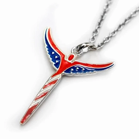Steven Lavaggi Sterling American Pendant Necklace