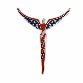 Steven Lavaggi Sterling Silver American Pin Pendant