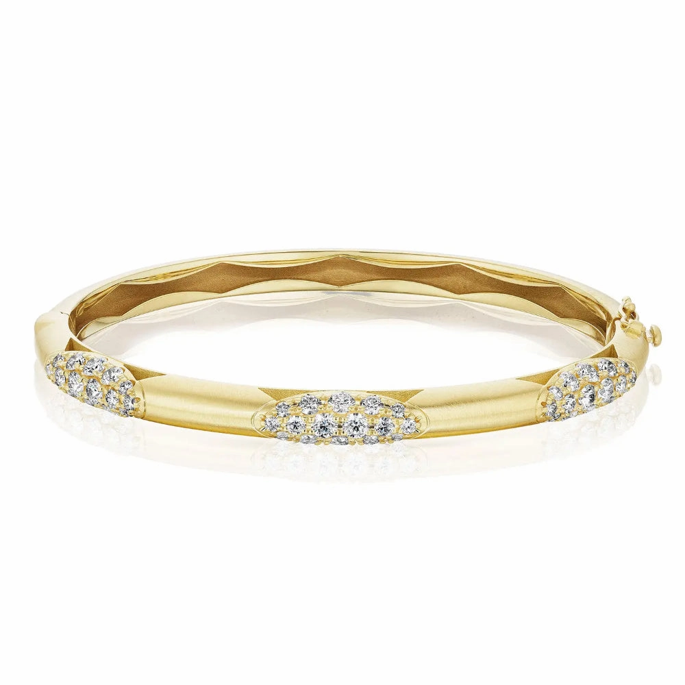 Tacori 18k Crescent Eclipse 360 Bold Bangle - Medium