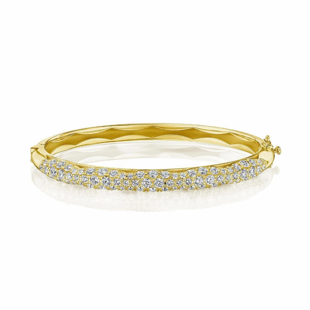 Tacori 18k Crescent Eclipse Full Diamond Bangle
