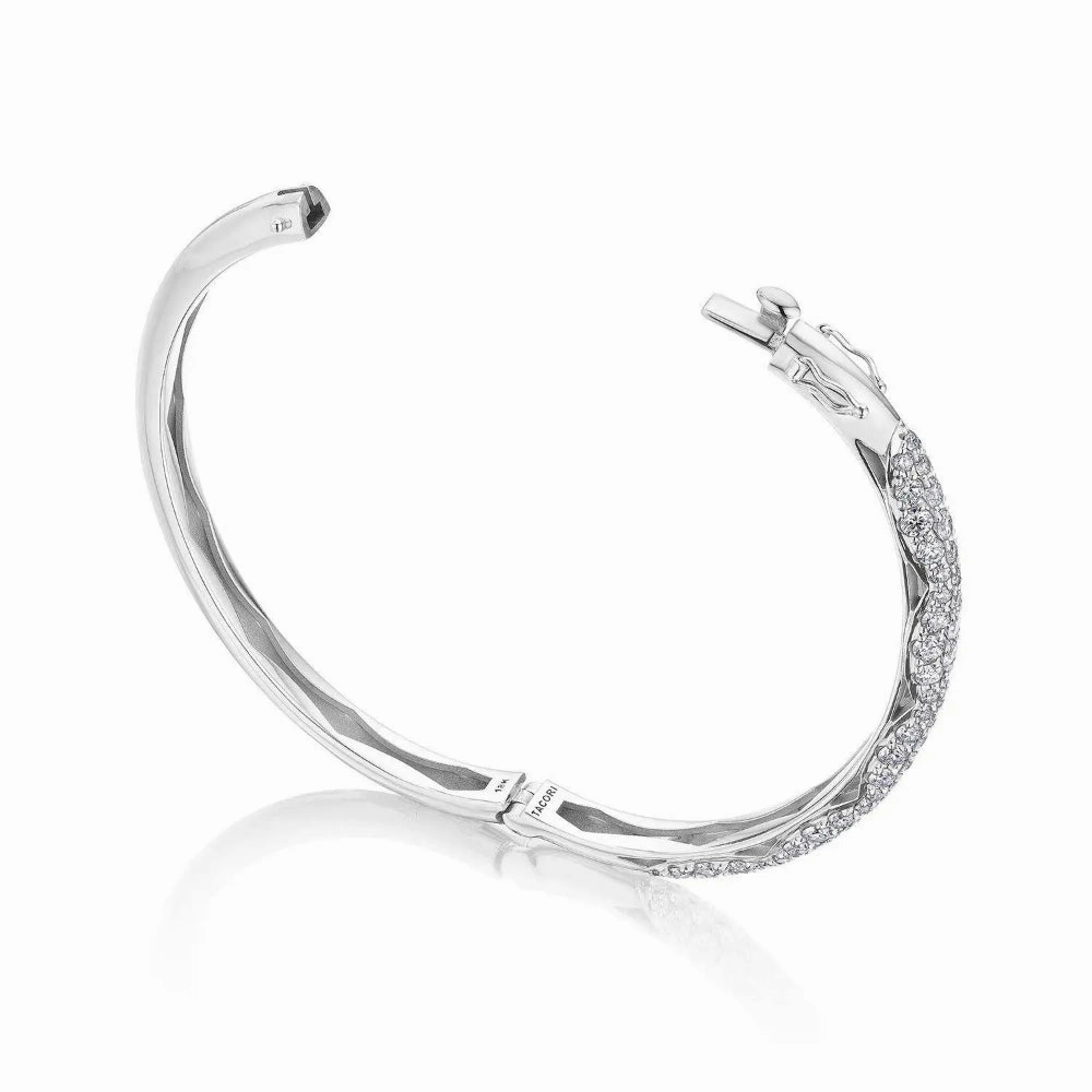 Tacori 18k Crescent Eclipse Full Diamond Bangle