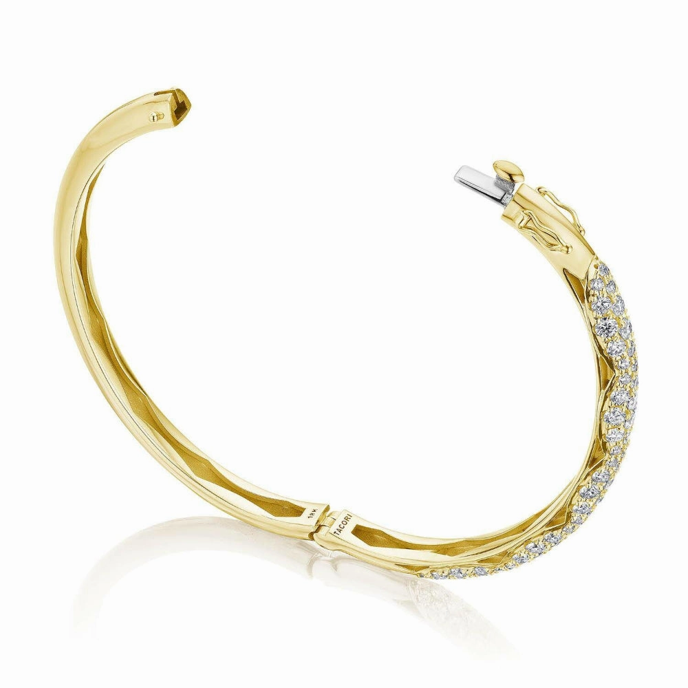 Tacori 18k Crescent Eclipse Full Diamond Bangle