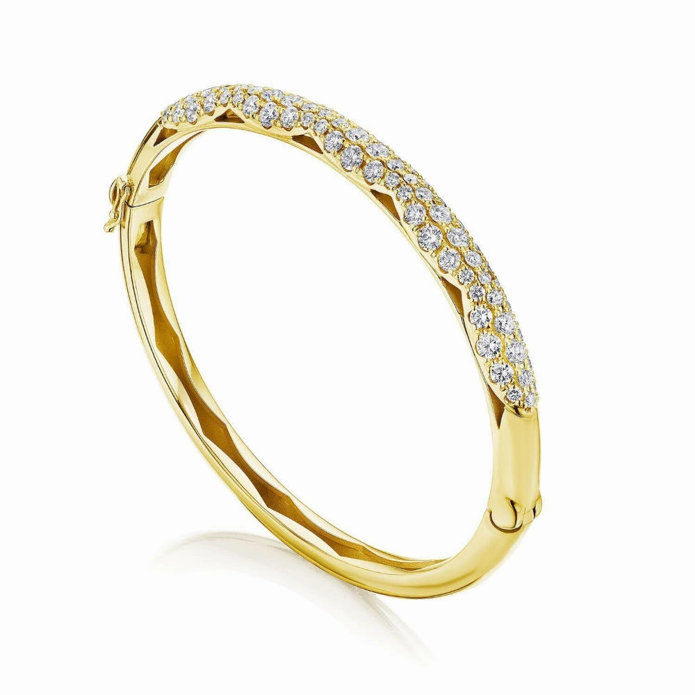 Tacori 18k Crescent Eclipse Full Diamond Bangle