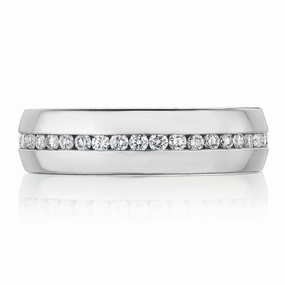 Tacori 18k Diamond High Polish Finish Men's Wedding Band