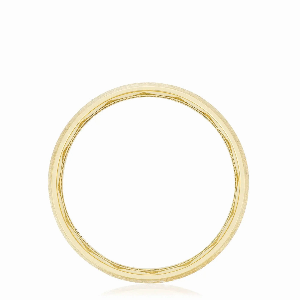 Tacori 18Y Classic Streamline Brushed Finish Men's Wedding Band