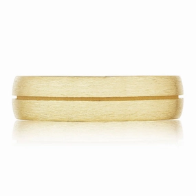 Tacori 18Y Classic Streamline Brushed Finish Men's Wedding Band