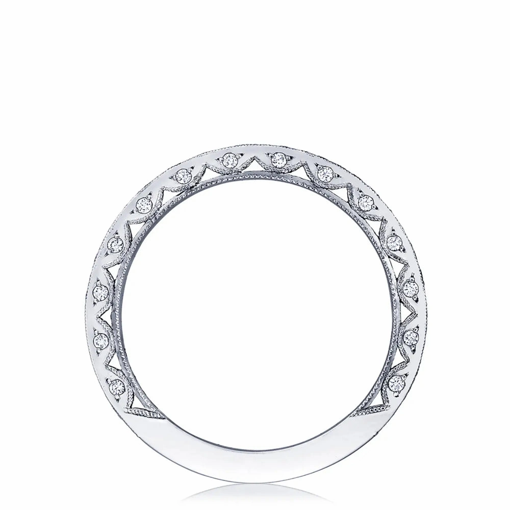 Tacori Classic Crescent Pave Diamond Wedding Band