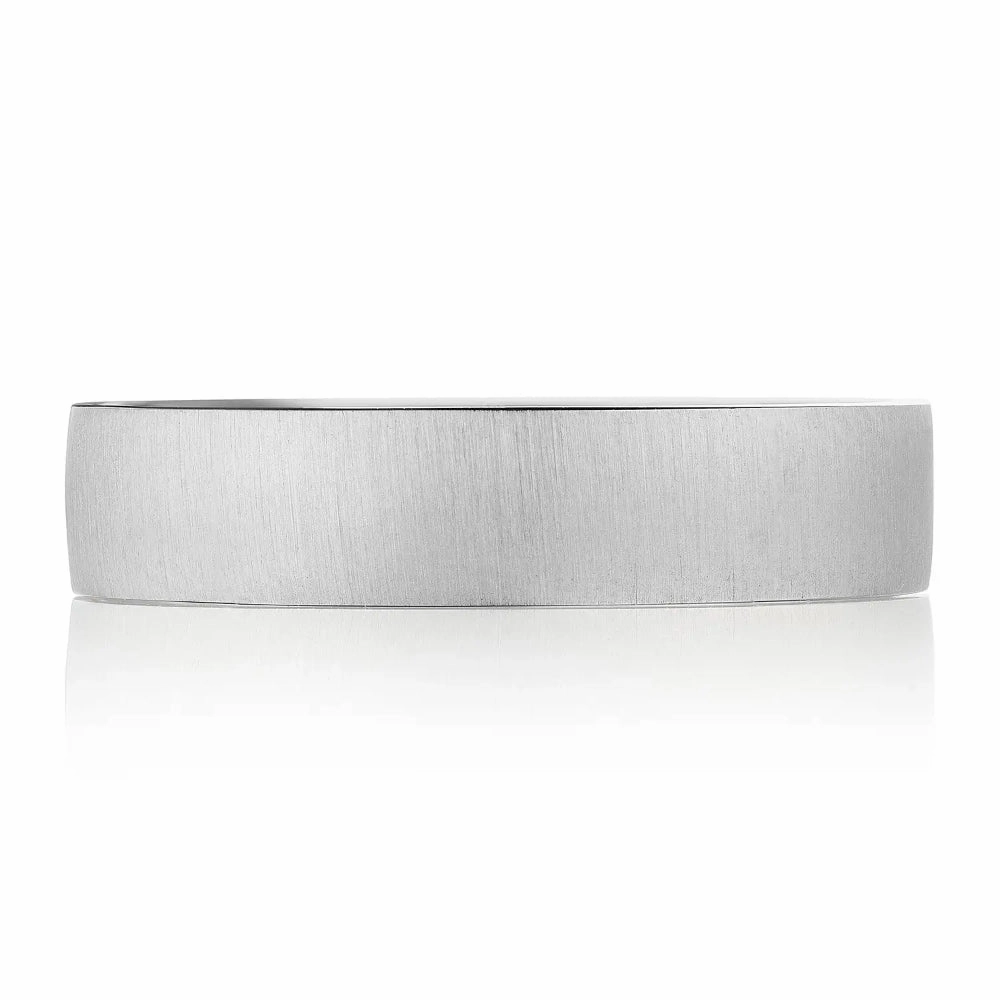 Tacori Classic Satin Finish Flat Mens Wedding Band