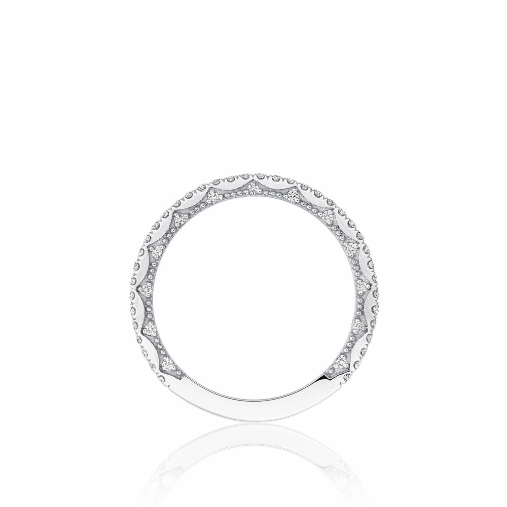 Tacori Coastal Crescent French Pave Diamond Wedding Band